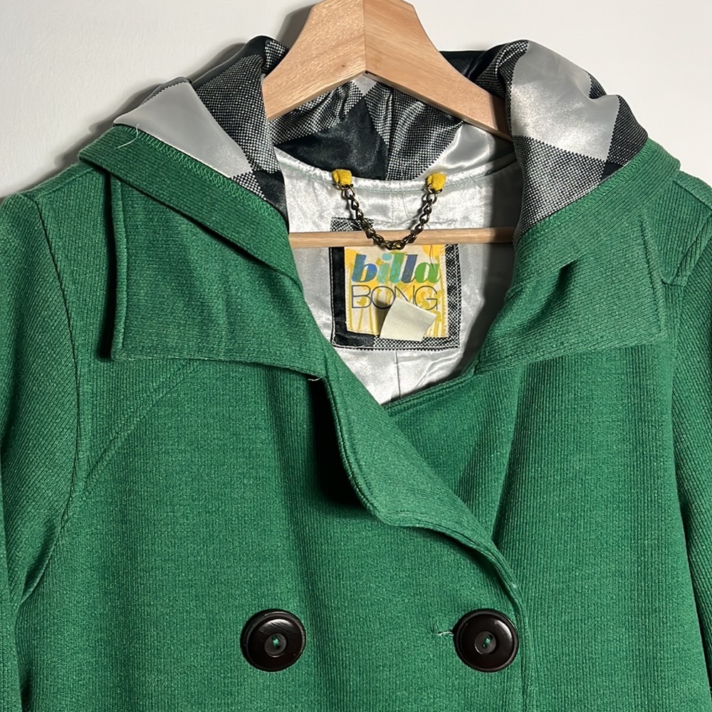 Billabong Green Double-Breasted Jacket - image 4